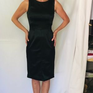 Dolce & Gabbana black satin dress